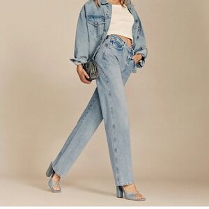 Reformation Val Mid Rise Straight Jeans